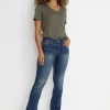 Amalie Bootcut Jeans in Dark Rinse Denim