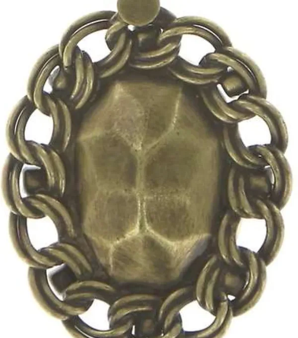 Arsenic in Old Lace Necklace Pendant Teddy and Flowers