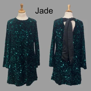 Bow Back Sequin Dress