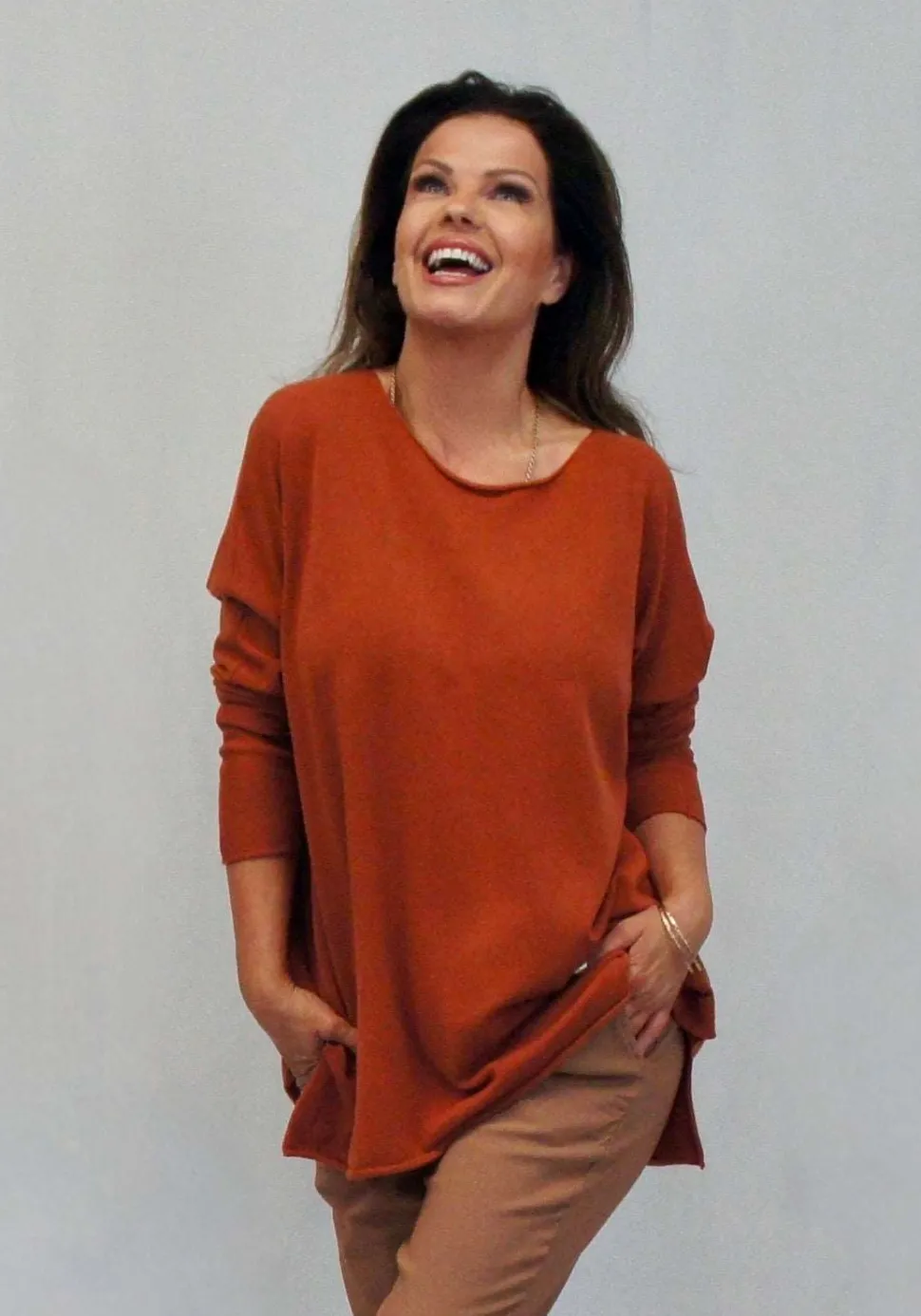cashmere_mix_round_neck_k_2.webp Cashmere Mix Round Neck Knit in Browns, Camel & Ochre