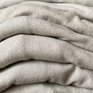 Cashmere Mix Round Neck Knit in Neutrals