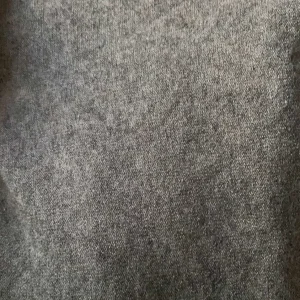 Cashmere Mix Round Neck Knit in Black & Grey