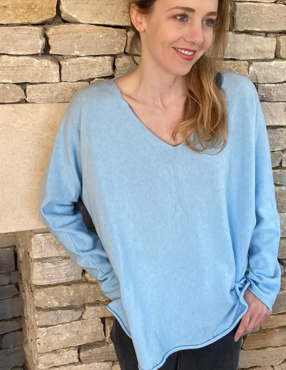 cashmere_mix_v_neck_knit__1-4.webp Cashmere Mix V Neck Knit in Blues & Teals