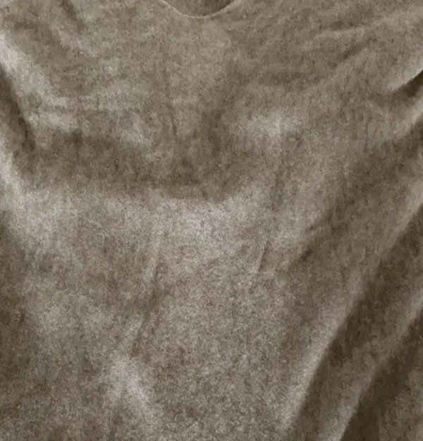 Cashmere Mix V Neck Knit in Browns