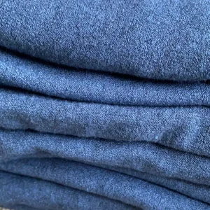 Cashmere Mix V Neck Knit in Blues & Teals