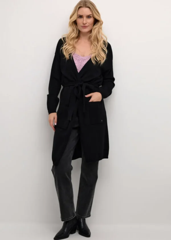 Dela Cardigan in Pitch Black