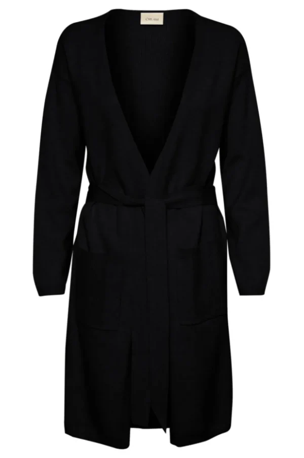 Dela Cardigan in Pitch Black