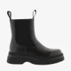 Dublin Chelsea Black Faux Leather Boots