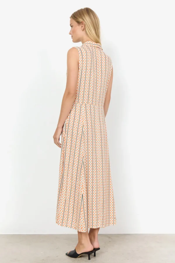 Elsia 3 Dress in Coral
