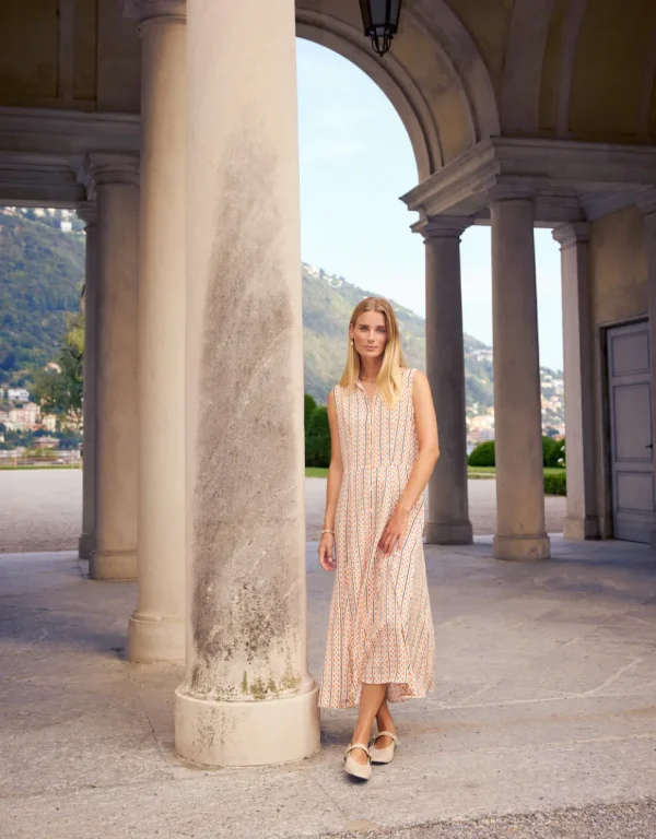 Elsia 3 Dress in Coral