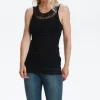 Florence Vest Top in Pitch Black