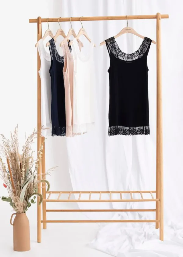 Florence Vest Top in Pitch Black