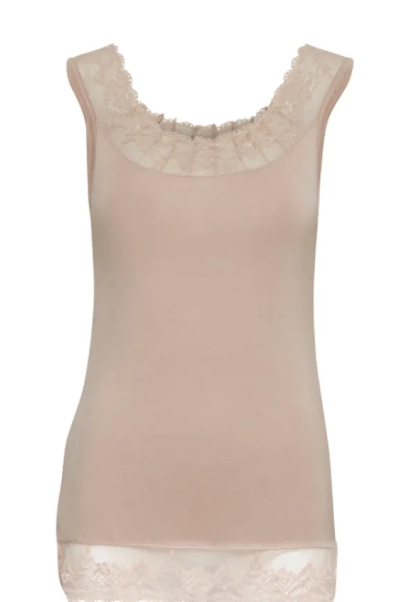 Florence Vest Top in Powder Pink