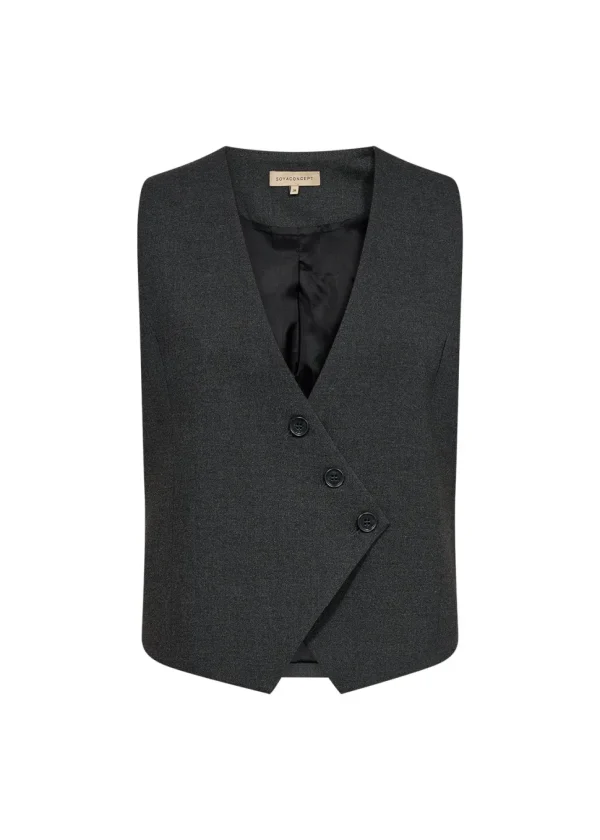 Frankie 4 Waistcoat in Dark Grey