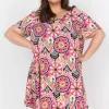 Freja 4 Dress in Fuchsia