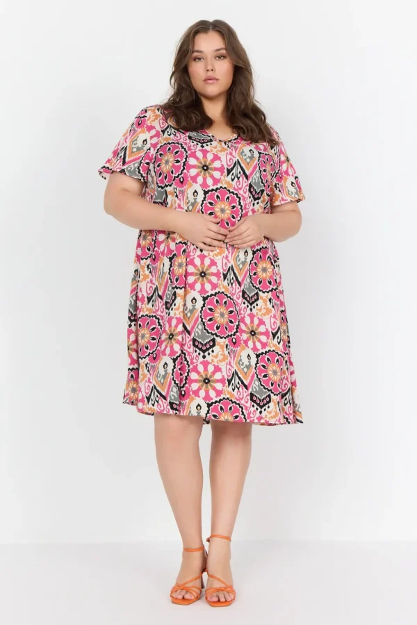 Freja 4 Dress in Fuchsia