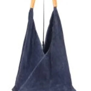 Hobo V Suede Shoulder Bag