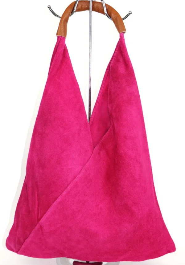 Hobo V Suede Shoulder Bag
