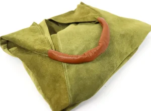 Hobo V Suede Shoulder Bag