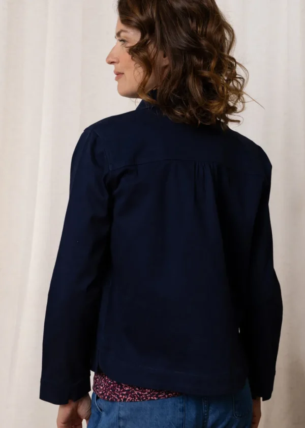 Langston Stretch Twill Jacket in Navy