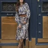 Lucy Long Dress in Blue Paisley