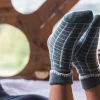Luxurious Cuff Check House Socks