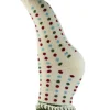Luxurious Cuff House Socks with Multicoloured Dots