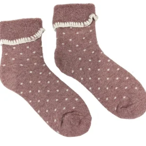 Luxurious Cuff House Socks in Tiny Dots