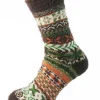 Luxurious Mens Nordic Patterned Wool Blend Socks
