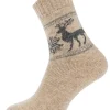 Luxurious Mens Reindeer Wool Blend Socks