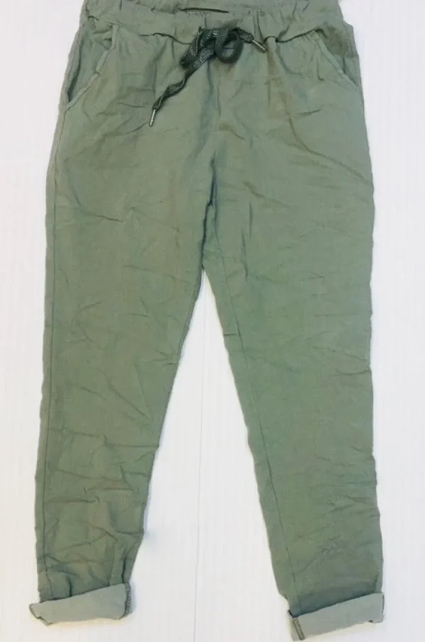 Magic Plain Trousers in Shades of Green