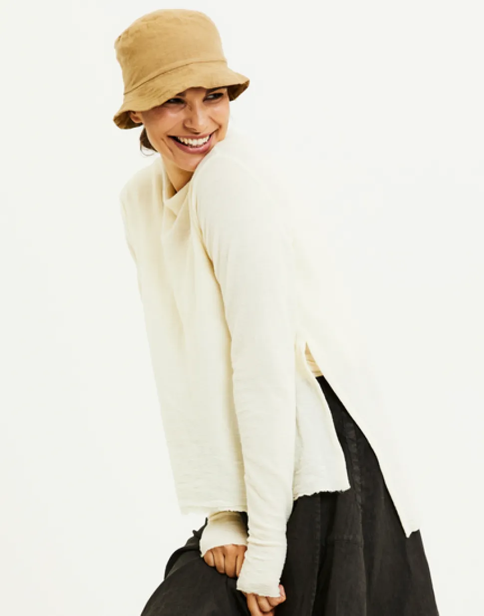 merino_wool_high_neck_top_0.webp Merino Wool High Neck Top in Grasshopper Green and Earth Brown