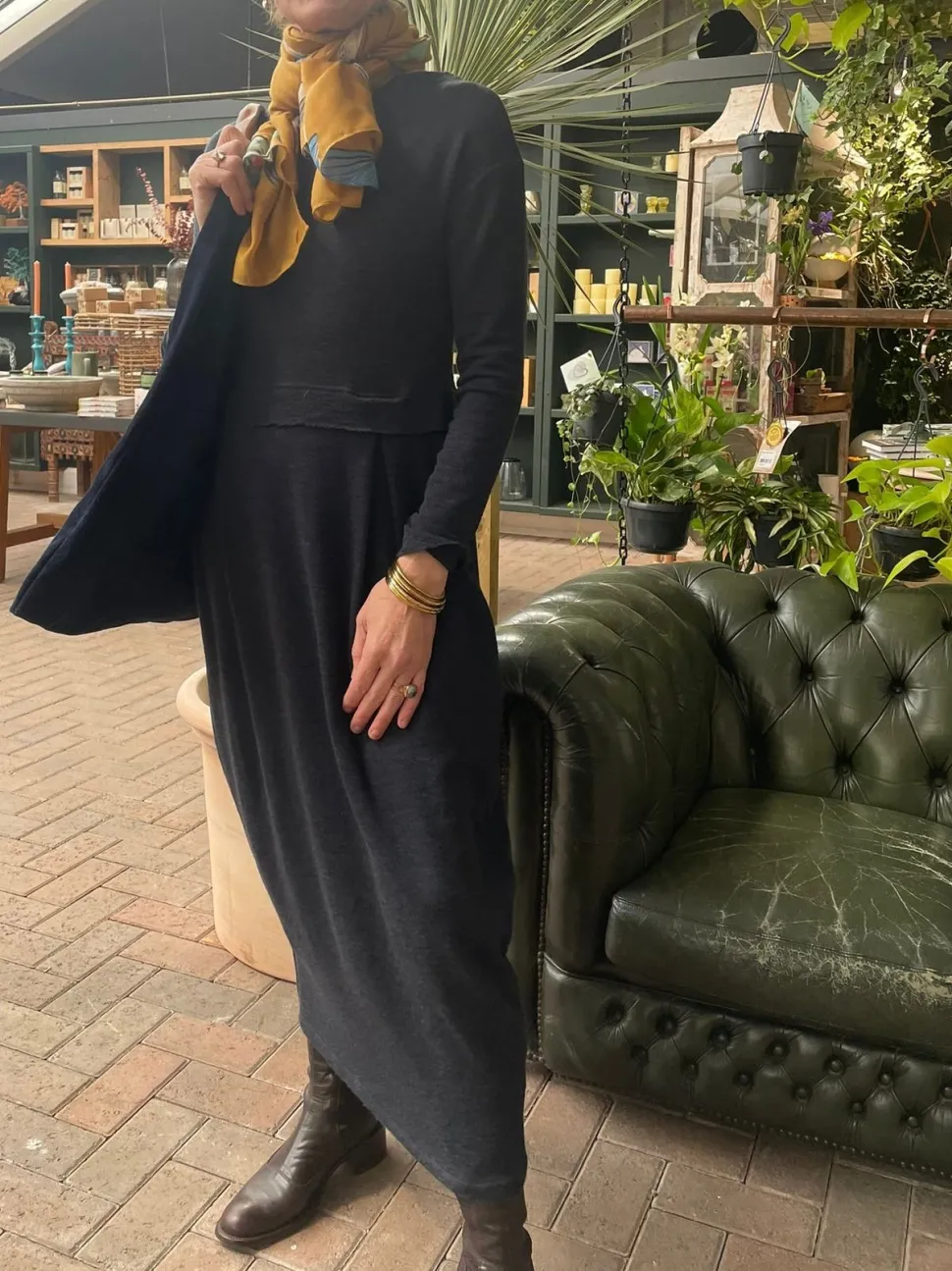 merino_wool_long_blusbar__0-1.webp Merino Wool Long Blusbar Dress with Pleats & High Neck in Blue