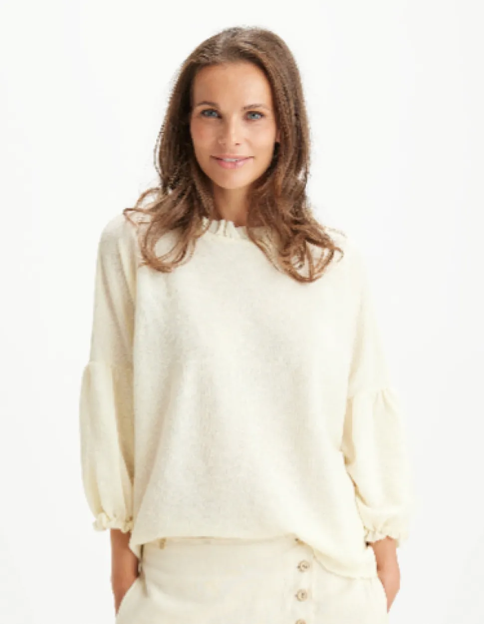 merino_wool_ruffle_neck_w_4.webp Merino Wool Ruffle Neck Wide Top in Indigo Blue and Earth Brown