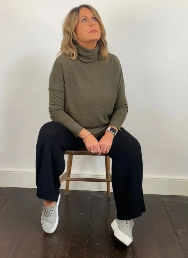 Merino Wool Wide Leg Pants