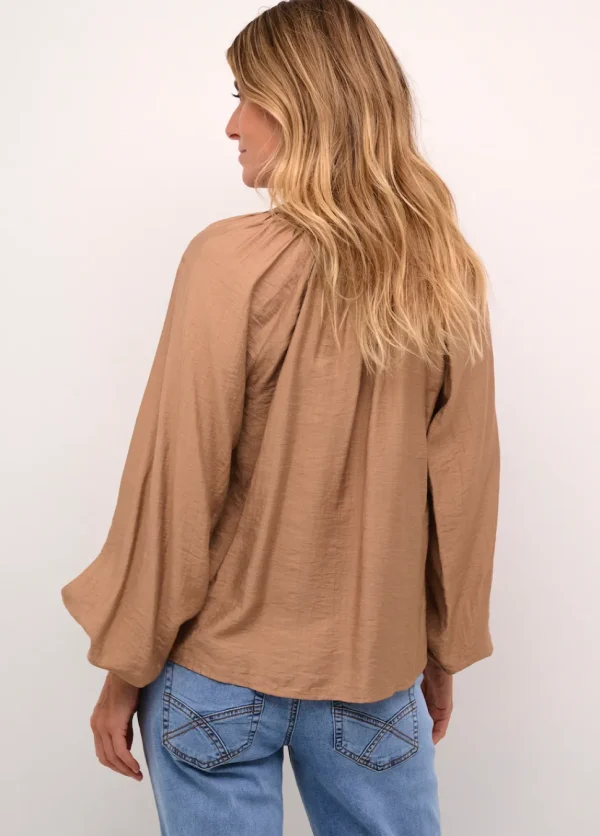 Mila Blouse in Cinnamon Swirl