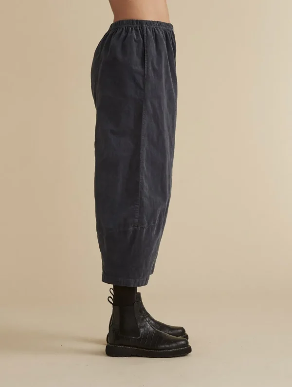 Mini Cord Lantern Pants in Saddle & Black