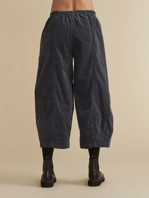 Mini Cord Lantern Pants in Saddle & Black
