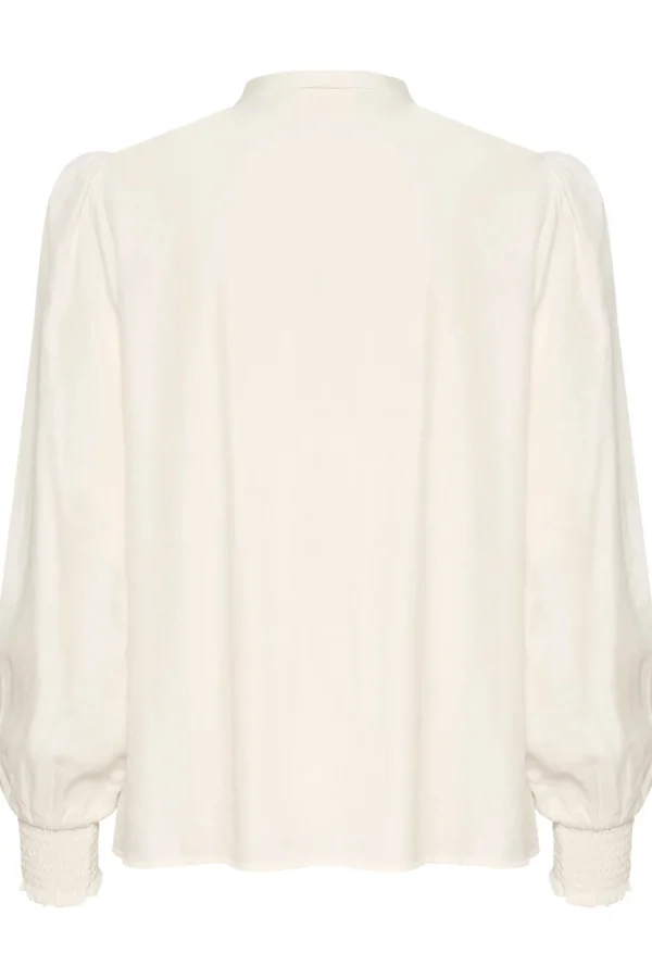 Nola Bow Shirt in Off White