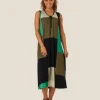 Octava Jersey Dress in Green Spruce