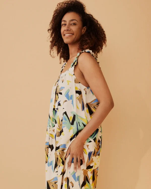Onicki Dress in Dusky Green