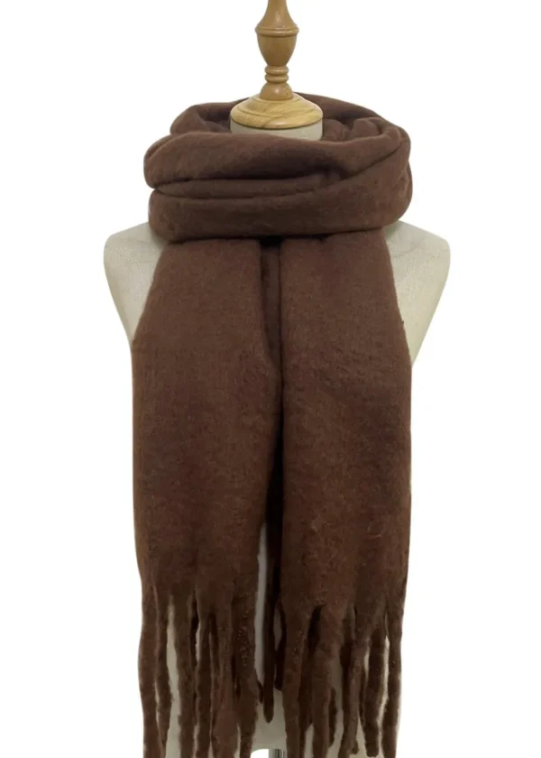 Plain Tassel Blanket Scarf
