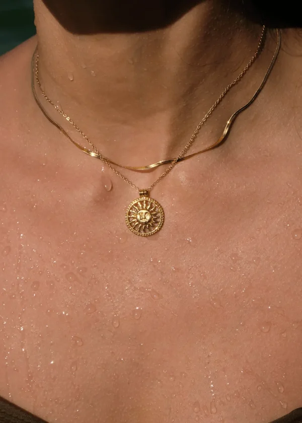 Radiant Sol Necklace in 18K Gold-Plated