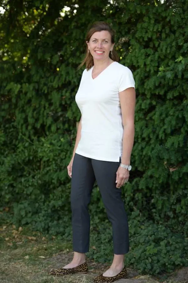 Robell 3/4 Length Bella Trousers in Anthracite Grey 97