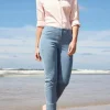 Robell Denim Bella 3/4 Length Jeans in Light Denim 62