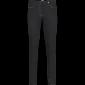 Robell Denim Bella 3/4 Length Jeans in Black 90