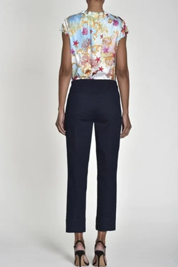 Robell Denim Bella 3/4 Length Jeans in Navy 69