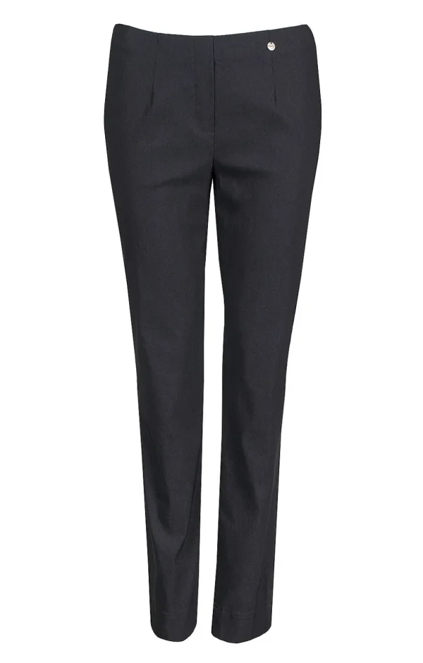 Robell Full Length Marie Trousers in Anthracite Grey 97