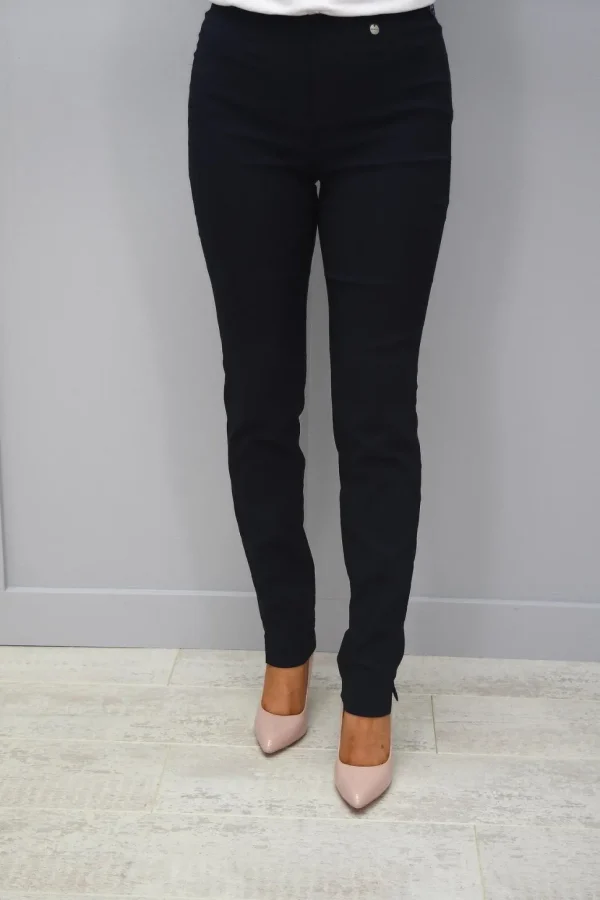 Rose Slim Full Length Trousers in Black