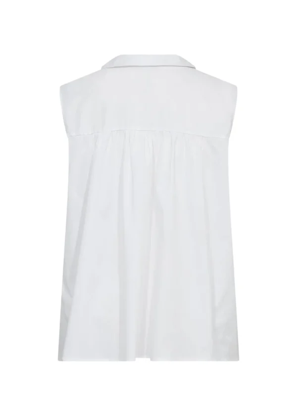 Saga 4 Crisp Cotton Blend Shirt in White